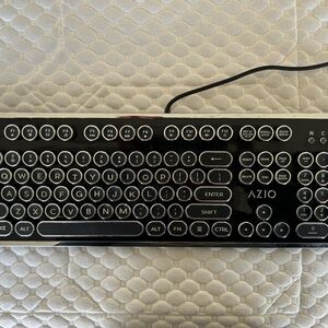 AZIO Retro Round-Key USB Keyboard in Black